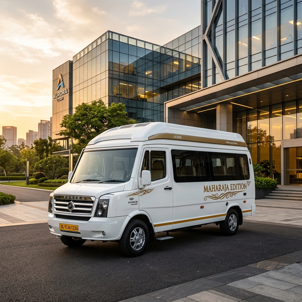 9 Seater Luxury Tempo Traveller Airport Transfer